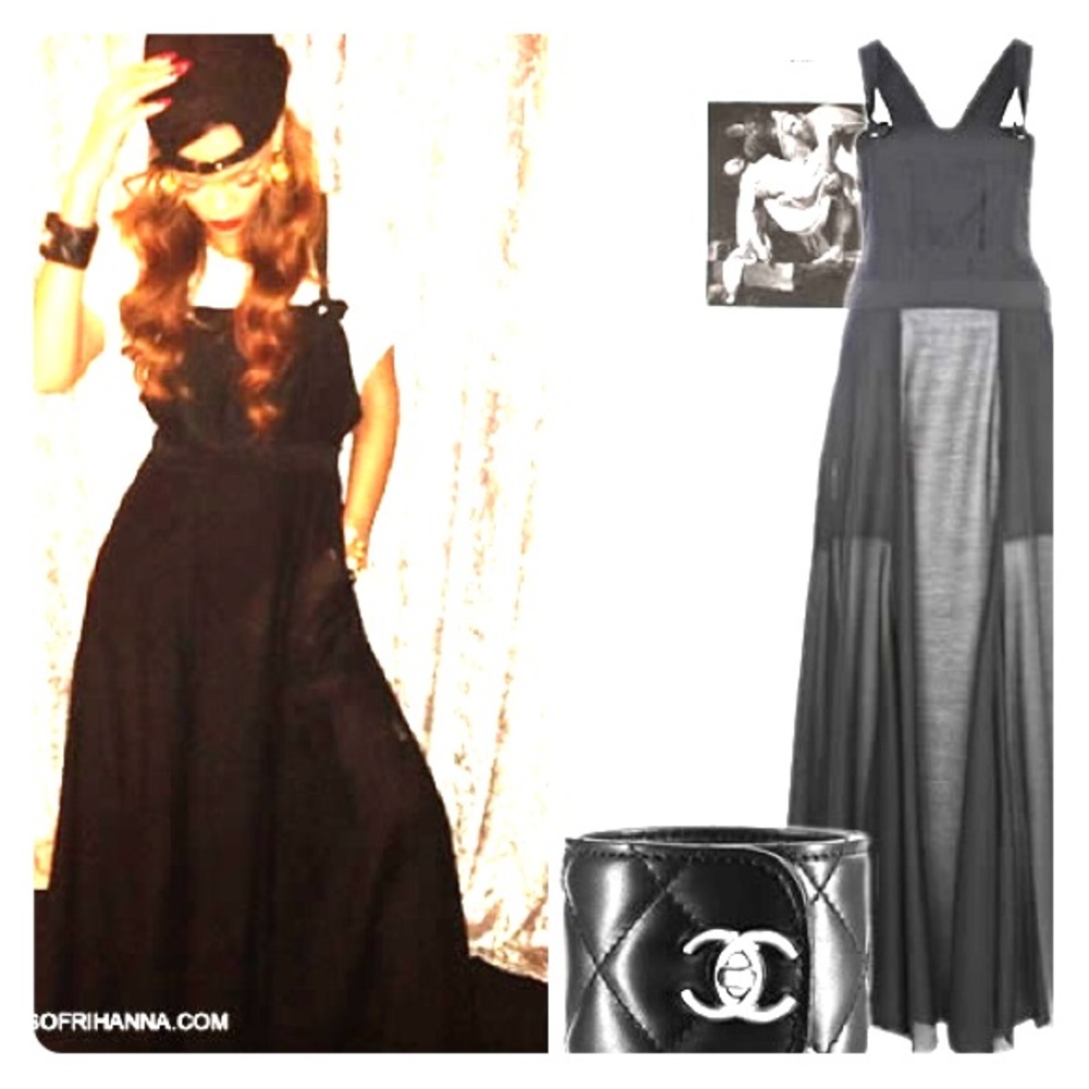 Sheer maxi overall Rihanna for river island